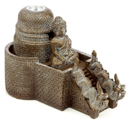 Backflow Incense Burner - Thai Buddha Temple - DuvetDay.co.uk