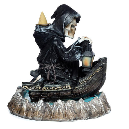 Backflow Incense Burner - The Reaper Boatman of Death Backflow - DuvetDay.co.uk