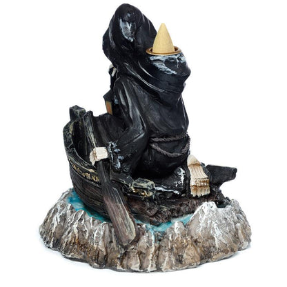 Backflow Incense Burner - The Reaper Boatman of Death Backflow - DuvetDay.co.uk