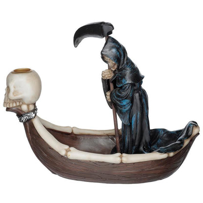 Backflow Incense Burner - The Reaper Ferryman of Death - DuvetDay.co.uk