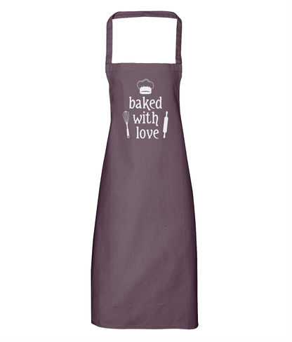 Baked with Love Cotton Apron - DuvetDay.co.uk