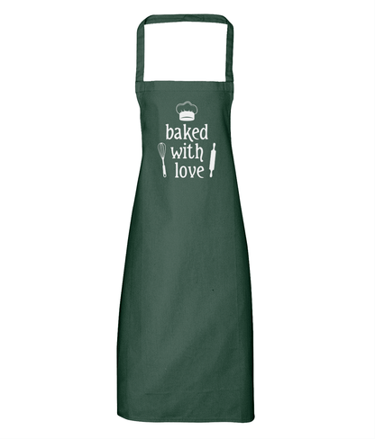 Baked with Love Cotton Apron - DuvetDay.co.uk