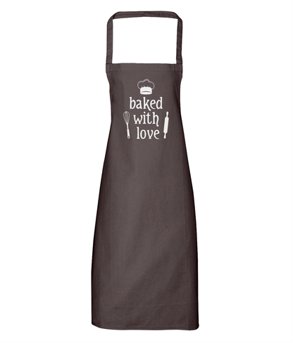 Baked with Love Cotton Apron - DuvetDay.co.uk