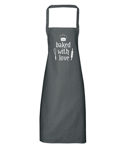 Baked with Love Cotton Apron - DuvetDay.co.uk