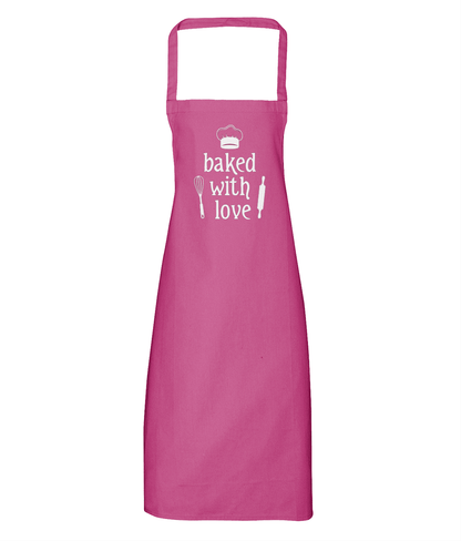 Baked with Love Cotton Apron - DuvetDay.co.uk