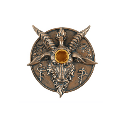 Baphomet Head Incense and Candle Holder - DuvetDay.co.uk