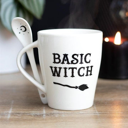 Basic Witch Mug and Spoon Set - DuvetDay.co.uk