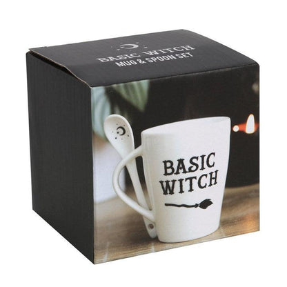 Basic Witch Mug and Spoon Set - DuvetDay.co.uk