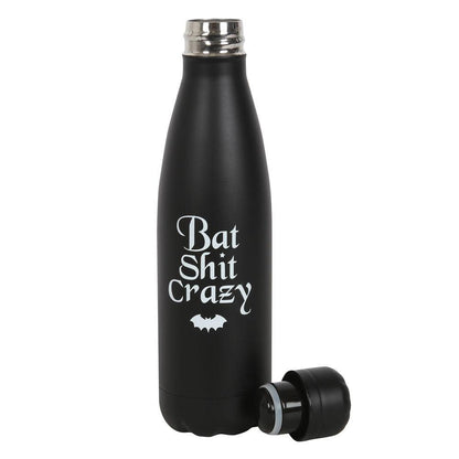 Bat Shit Crazy Metal Water Bottle - DuvetDay.co.uk