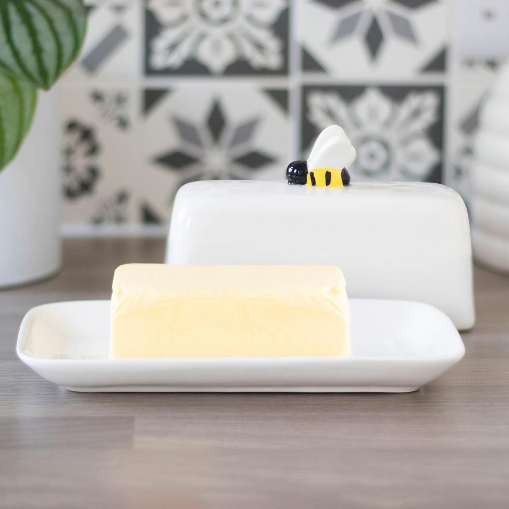 Bee Butter Dish - DuvetDay.co.uk