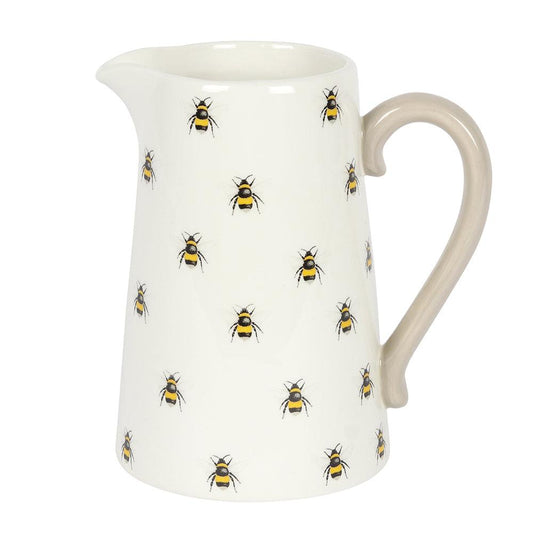 Bee Ceramic Flower Jug - DuvetDay.co.uk