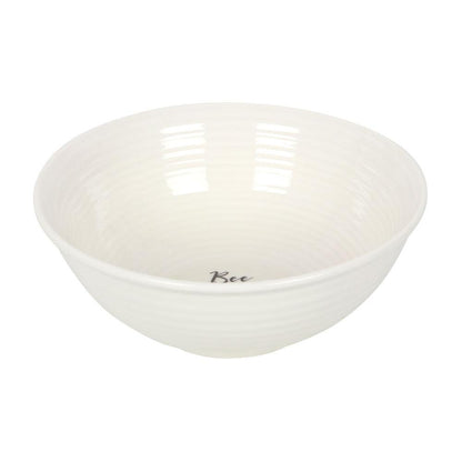 Bee Happy Ceramic Bowl - DuvetDay.co.uk