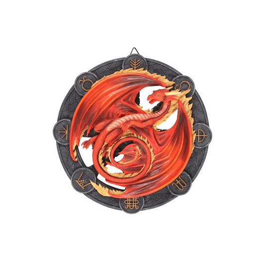 Beltane Dragon Resin Wall Plaque by Anne Stokes - DuvetDay.co.uk