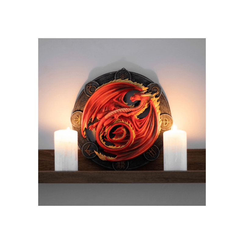 Beltane Dragon Resin Wall Plaque by Anne Stokes - DuvetDay.co.uk