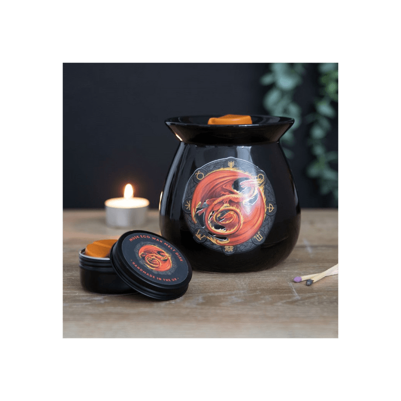Beltane Wax Melt Burner Gift Set by Anne Stokes - DuvetDay.co.uk
