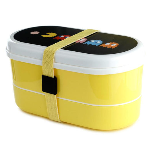 Bento Lunch Box with Fork & Spoon - Pac-Man