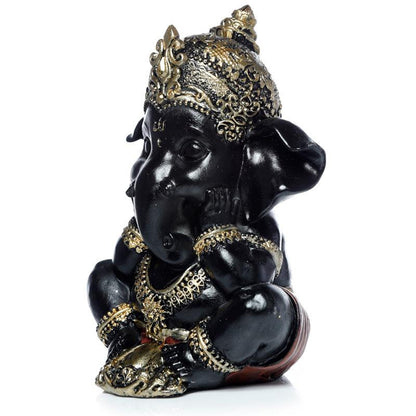 Black and Gold Ganesh - DuvetDay.co.uk