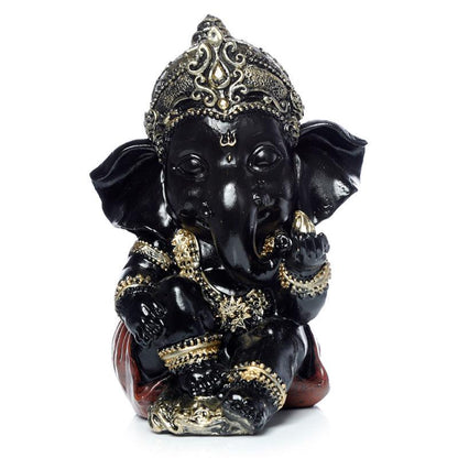 Black and Gold Ganesh - DuvetDay.co.uk