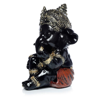 Black and Gold Ganesh - DuvetDay.co.uk