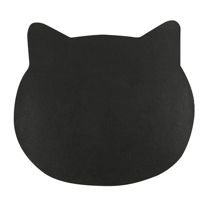 Black Cat Lady Cat Shaped Doormat - DuvetDay.co.uk