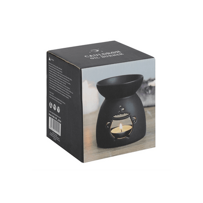 Black Cauldron Cut Out Oil Burner - DuvetDay.co.uk