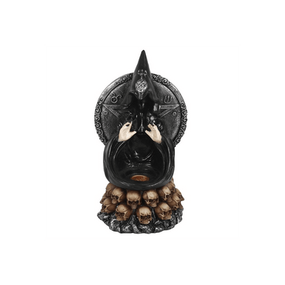Black Cloak Backflow Burner and Incense Stick Holder - DuvetDay.co.uk