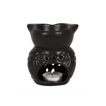 Black Owl Oil Burner - DuvetDay.co.uk