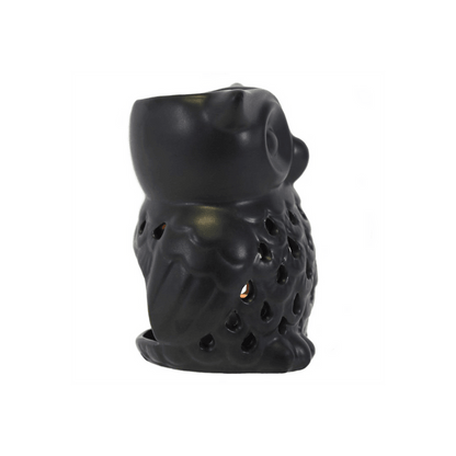 Black Owl Oil Burner - DuvetDay.co.uk