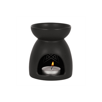 Black Pentagram Cut Out Oil Burner - DuvetDay.co.uk