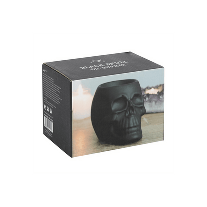 Black Skull Oil Burner - DuvetDay.co.uk
