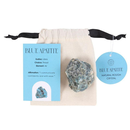 Blue Apatite Healing Rough Crystal - DuvetDay.co.uk