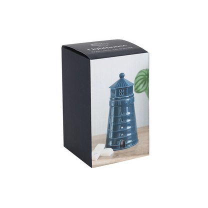 Blue Lighthouse Oil Burner - DuvetDay.co.uk