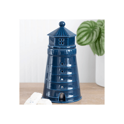 Blue Lighthouse Oil Burner - DuvetDay.co.uk