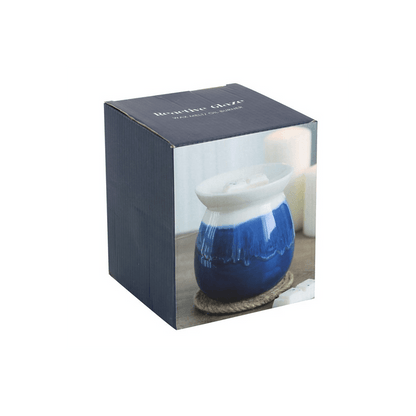 Blue Reactive Glaze Oil Burner - DuvetDay.co.uk