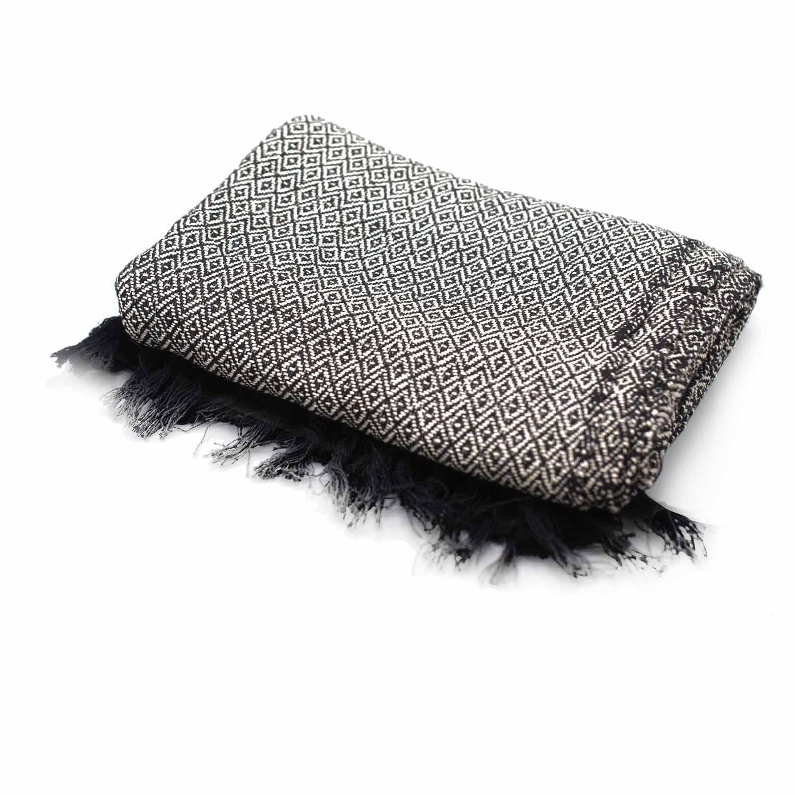 Boho Comfort Throws - 125x150cm - Charcoal - DuvetDay.co.uk