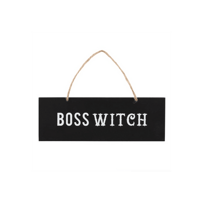 Boss Witch Wall Sign - DuvetDay.co.uk