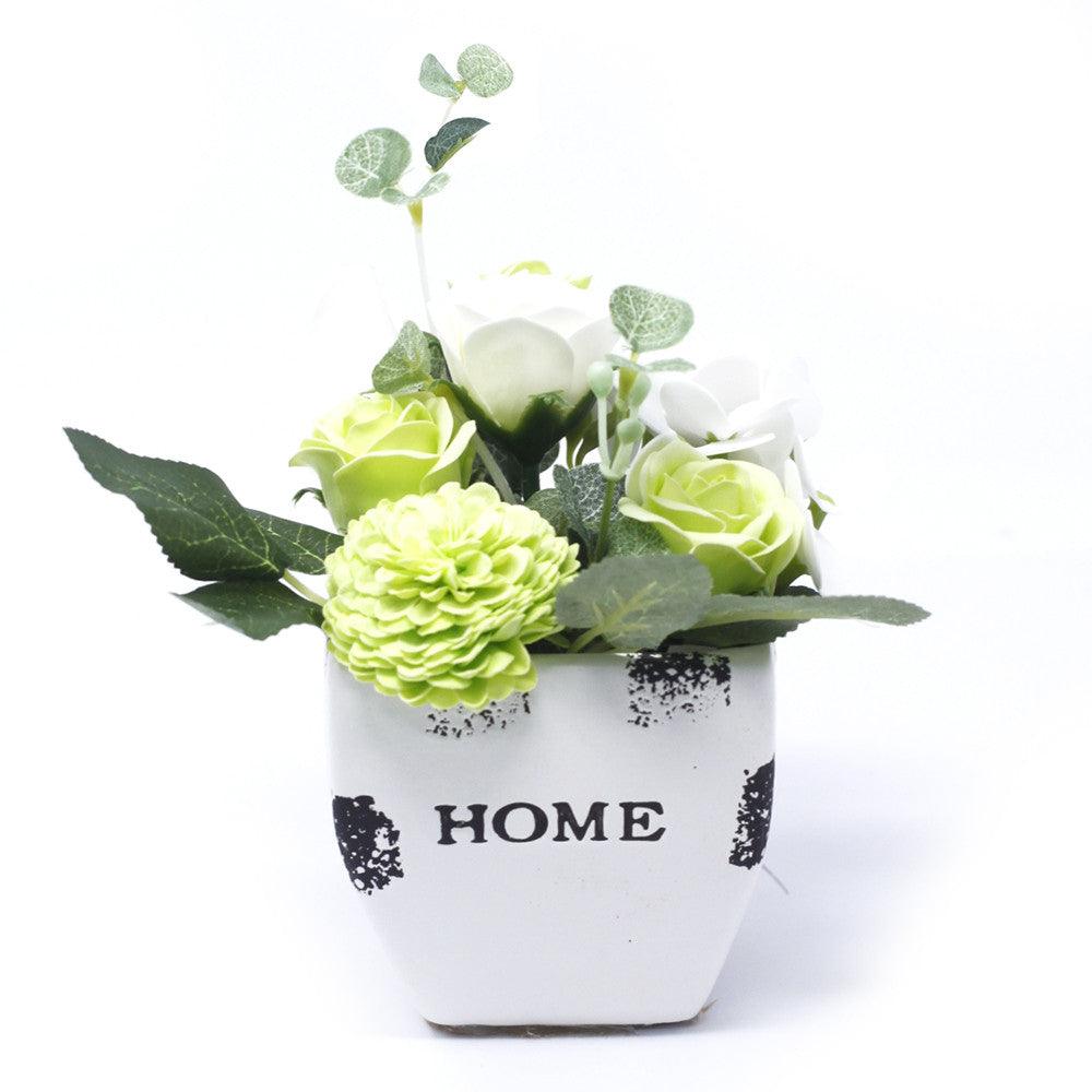 Bouquet Petite Flower Pot - Pastel Green - DuvetDay.co.uk