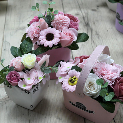 Bouquet Petite Flower Pot - Peaceful Pink - DuvetDay.co.uk