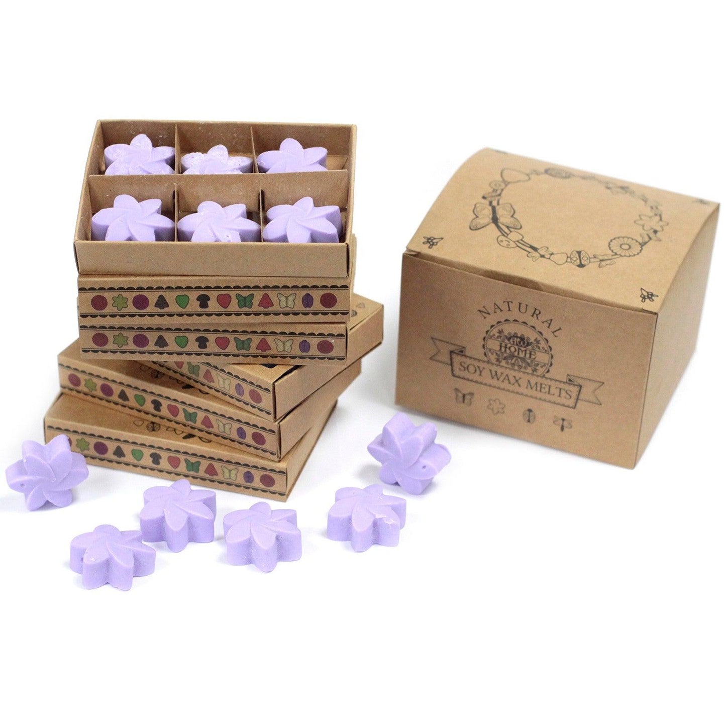 Box of 6  Wax Melts - Lavender Fields