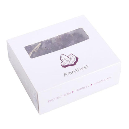 Box of Amethyst Rough Crystal Chips - DuvetDay.co.uk