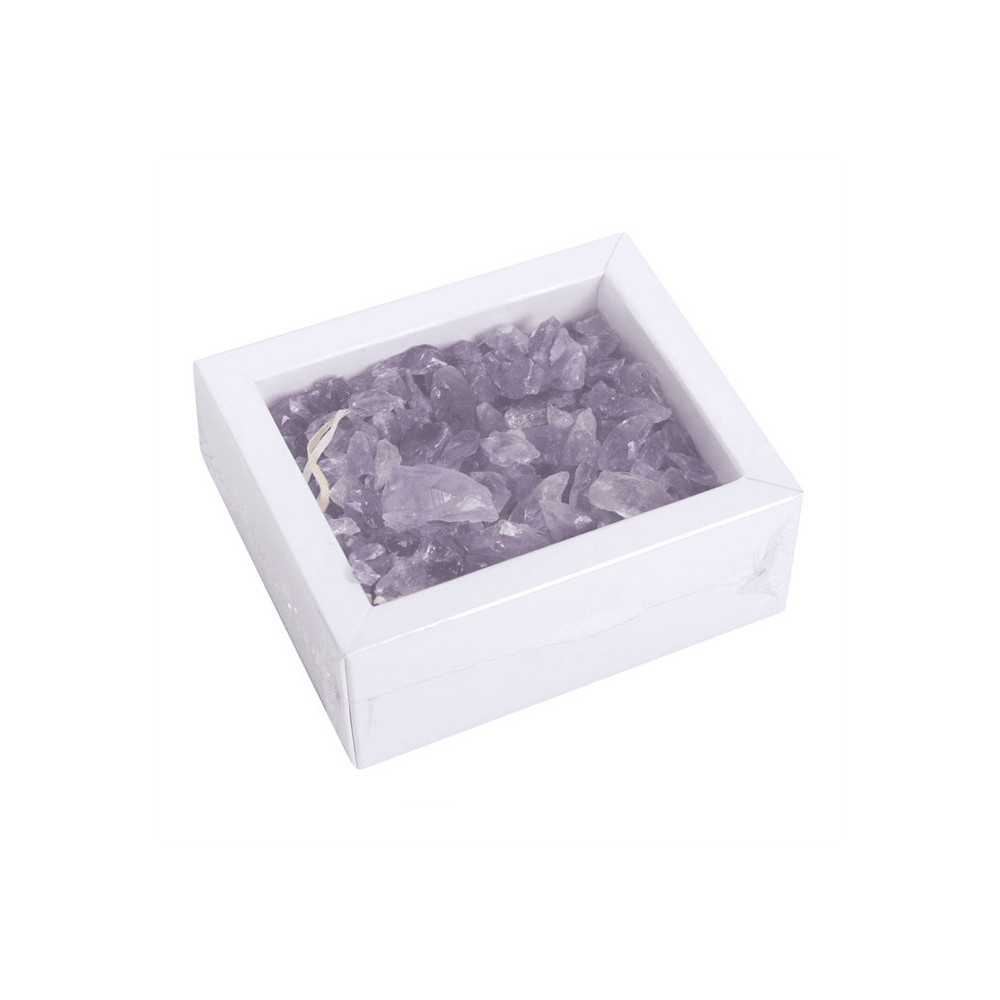 Box of Amethyst Rough Crystal Chips - DuvetDay.co.uk
