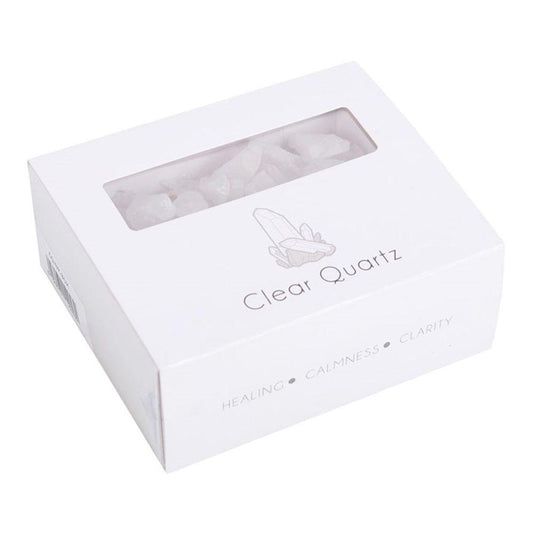 Box of Clear Quartz Rough Crystal Chips - DuvetDay.co.uk