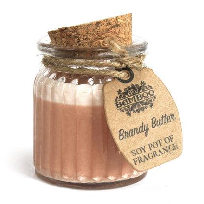 Brandy Butter Soy Pot of Fragrance Candles - DuvetDay.co.uk