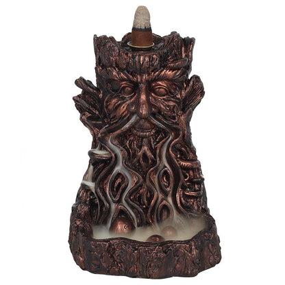 Bronze Effect Tree Man Backflow Incense Burner - DuvetDay.co.uk