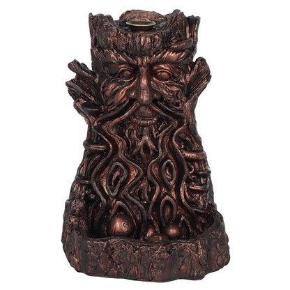 Bronze Effect Tree Man Backflow Incense Burner - DuvetDay.co.uk