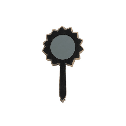 Bronze Lotus Flower Chakra Hand Mirror - DuvetDay.co.uk