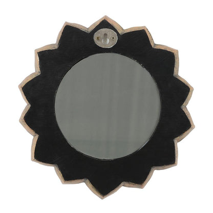 Bronze Lotus Flower Chakra Wall Mirror - DuvetDay.co.uk