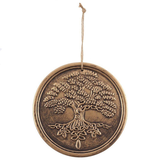 Bronze Terracotta Tree of Life Plaque by Lisa Parker - DuvetDay.co.uk