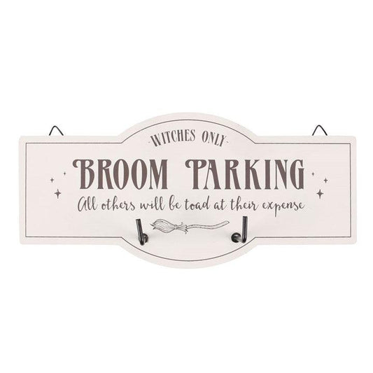 Broom Parking Wall Hook Sign - DuvetDay.co.uk