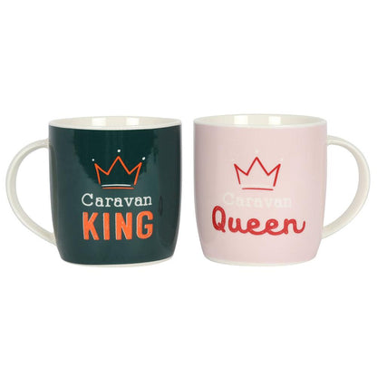 Caravan King and Queen Mug Set - DuvetDay.co.uk